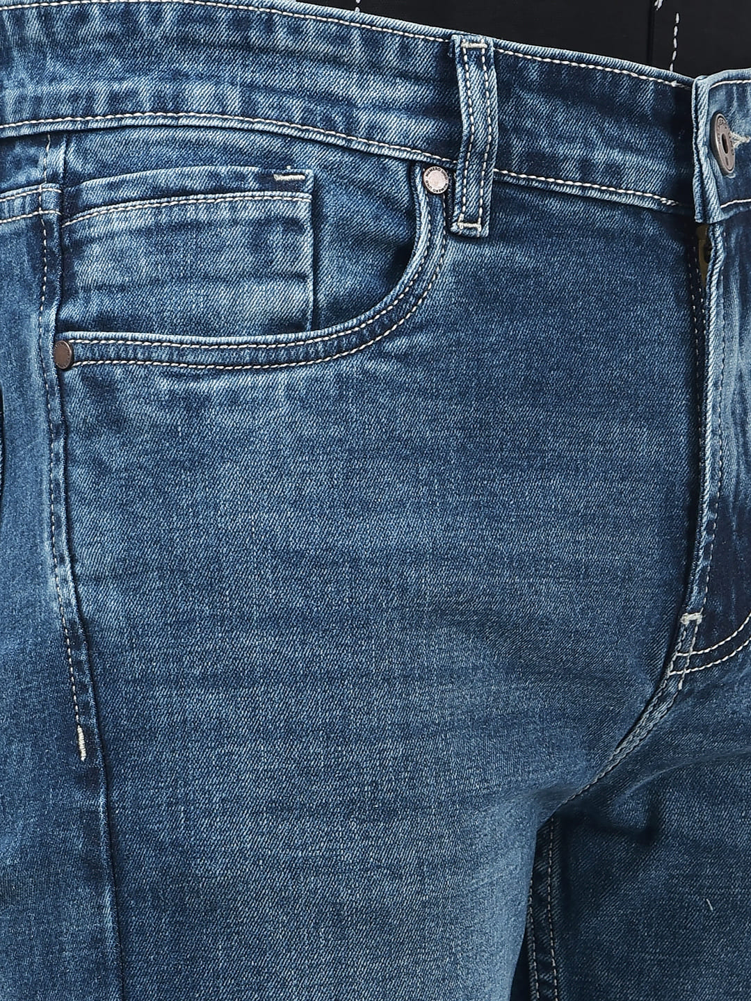 Numero Uno Men Solid Blue Jeans